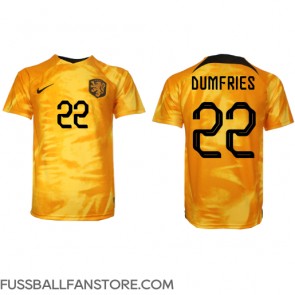 Niederlande Denzel Dumfries #22 Replik Heimtrikot WM 2022 Kurzarm
